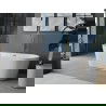 Mexen Luna cada liberă 180 x 80 cm, alb, overflow auriu - 52031808000-50