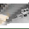 Mexen Vega cadă dreptunghiulară 180 x 80 cm cu panouri si paravan cu 1 aripă 70 cm, transparent, Neagră - 550118080X9007017000