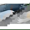 Mexen Luna szabadon álló kád 180 x 80 cm, fehér, kefélt réz lefolyó - 52031808000-65