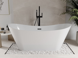 Cadă freestanding Mexen Celia 170 x 75 cm, albă, evacuare neagră - 52331707500-70