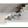 Mexen Celia szabadon álló kád 170 x 75 cm, fehér, kefélt nikkel lefolyó - 52331707500-97