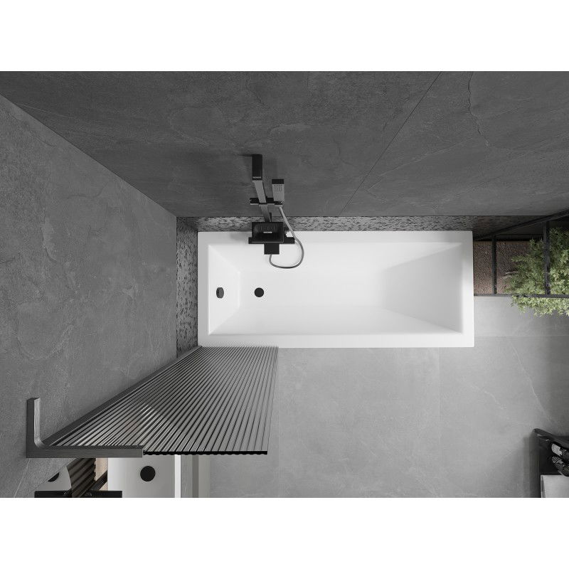 Mexen Next L egyoldalas kádparaván 1-szárnyú 50 x 150 cm, csíkos, gun gray kefélt - 895-050-000-03-09-66