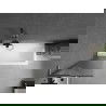 Mexen Next L paravan cadă 1-canat 50 x 150 cm, dungi, gri armă periat - 895-050-000-03-09-66