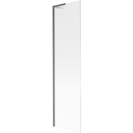 Mexen Next L egyoldalas kádparaván 1-szárnyú 50 x 150 cm, csíkos, gun gray kefélt - 895-050-000-03-09-66