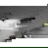 Mexen Next L paravan de baie 1-canat 80 x 150 cm, dungi, gri armă periat - 895-080-000-03-09-66