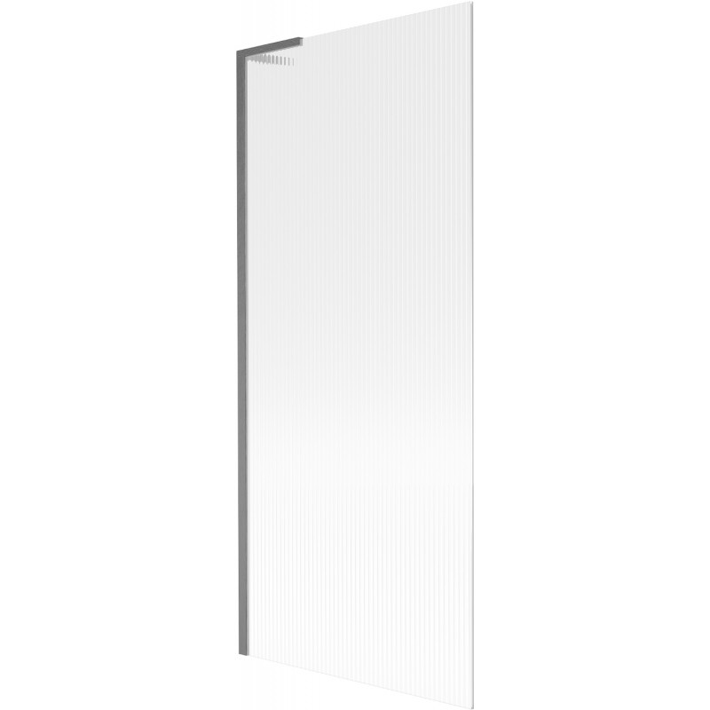 Mexen Next L fürdőkád paraván 1-szárnyú 80 x 150 cm, csíkos, gun gray kefélt - 895-080-000-03-09-66