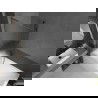 Mexen Next L paravan de cadă 1-canat 90 x 150 cm, dungi, gun gray periat - 895-090-000-03-09-66