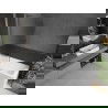 Mexen Next L paravan de cadă 1-canat 90 x 150 cm, dungi, gun gray periat - 895-090-000-03-09-66