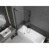Mexen Next L paravan cadă 1-canat 50 x 150 cm, dungi, negru - 895-050-000-03-09-70