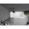 Mexen Next L paravan de baie pliabil 1-panou 50 x 150 cm, dungi, negru - 895-050-000-03-09-70