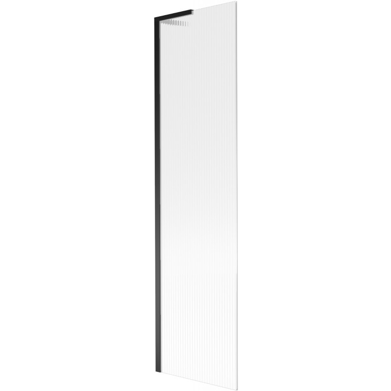 Mexen Next L fürdőkádparaván 1-szárnyú 50 x 150 cm, csíkos, fekete - 895-050-000-03-09-70