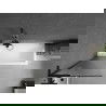 Mexen Next L paravan cadă de baie 1-canat 60 x 150 cm, dungi, negru - 895-060-000-03-09-70