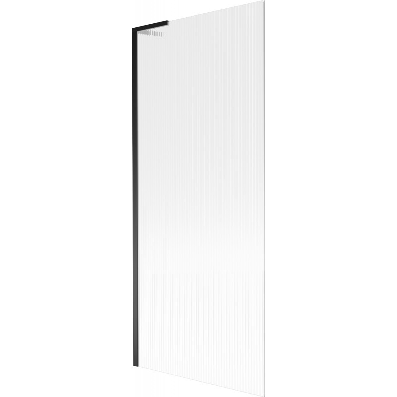 Mexen Next L egy szárnyas fürdőkád paraván 80 x 150 cm, csíkos, fekete - 895-080-000-03-09-70