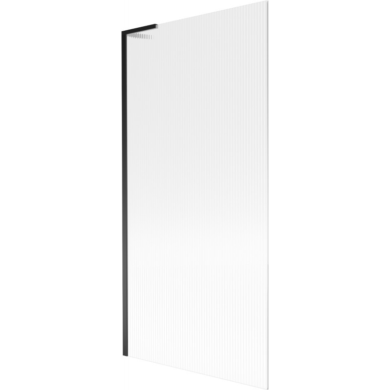 Mexen Next L fürdőkád paraván 1-szárnyú 90 x 150 cm, csíkos, fekete - 895-090-000-03-09-70
