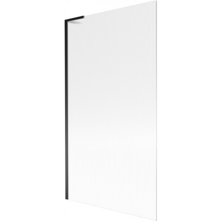 Mexen Next L kádparaván 1-szárnyú 100 x 150 cm, prizmás, fekete - 895-100-000-03-09-70
