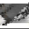Mexen Next L paravan pentru cadă, 1-canat, 50 x 150 cm, dungi, gun metal - 895-050-000-03-09-95