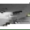Mexen Next L paravan de baie cu 1 panou 60 x 150 cm, dungi, gun metal - 895-060-000-03-09-95