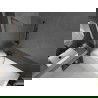 Mexen Next L kádparaván, 1 szárnyú, 70 x 150 cm, csíkos, gun metal - 895-070-000-03-09-95
