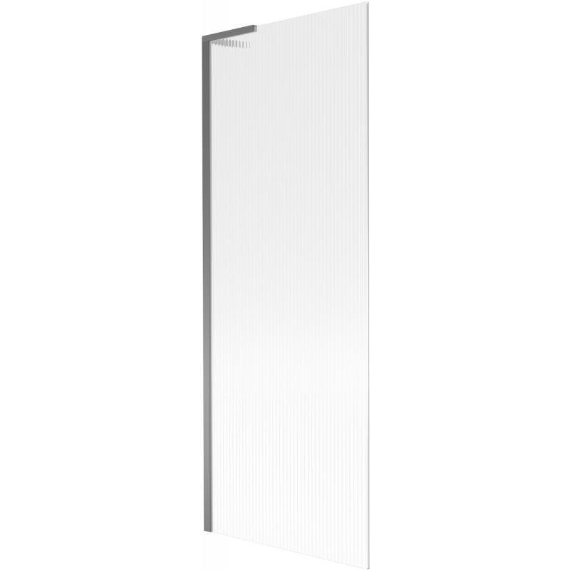 Mexen Next L kádparaván, 1 szárnyú, 70 x 150 cm, csíkos, gun metal - 895-070-000-03-09-95