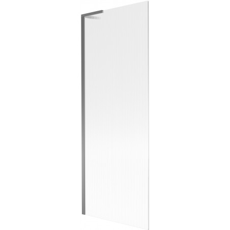 Mexen Next L kádparaván, 1 szárnyú, 70 x 150 cm, csíkos, gun metal - 895-070-000-03-09-95