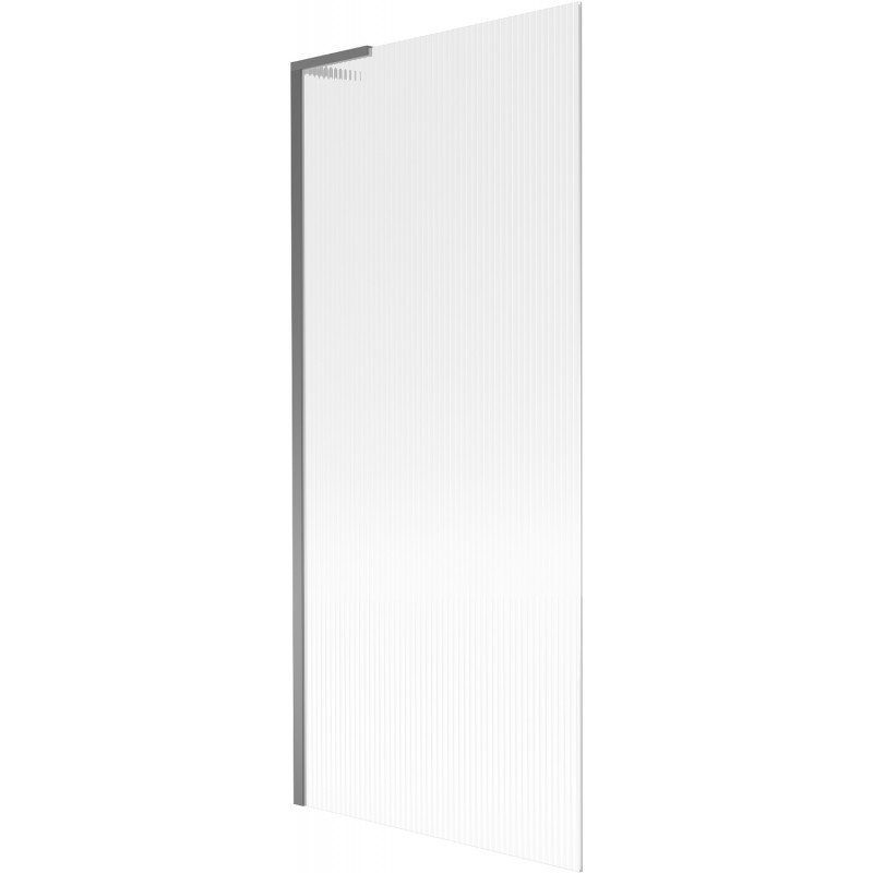 Mexen Next L fürdőkádfal 1-szárnyú 80 x 150 cm, csíkos, gun metal - 895-080-000-03-09-95