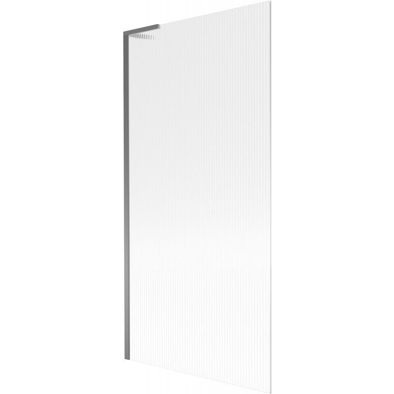 Mexen Next L kádparaván 1-szárnyas 90 x 150 cm, csíkos, gun metal - 895-090-000-03-09-95