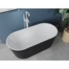 Cada Luna cadă freestanding 170 x 80 cm, alb/negru, evacuare albă - 52031708075-20