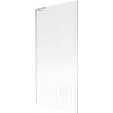 Mexen Next L paravan de baie cu 1 canat 90 x 150 cm, dungi, nichel periat - 895-090-000-03-09-97