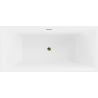 Mexen Nita cadă liberă 170 x 80 cm, albă, preaplin aurie - 52091708000-50