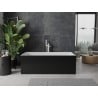 Mexen Nita cada freestanding 170 x 80 cm, alb/negru, preașul alb - 52091708075-20