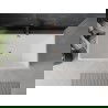 Cada Nita cadă independentă 170 x 80 cm, alb/negru, overflow din cupru periat - 52091708075-65