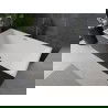Cadă Mexen Nita independentă 170 x 80 cm, alb/negru, evacuare gun gray periat - 52091708075-66