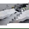 Mexen Lita szabadon álló kád 170 x 75 cm, fehér, arany lefolyó - 52121707500-50