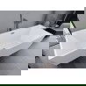 Mexen Lita szabadonálló kád 170 x 75 cm, fehér, gun gray kefélt áteresz-tulajdonsággal - 52121707500-66