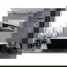 Mexen Lita cada liberă 170 x 75 cm, alb/negru, supraplin gri cu perie - 52121707575-66