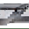 Mexen Lita cadă liberă 170 x 75 cm, alb/negru, supraplin aur roz - 52121707575-60