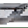 Mexen Lita cada de baie independentă 170 x 75 cm, alb/negru, evacuare din cupru periat - 52121707575-65