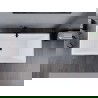 Mexen Lita cadă liberă 170 x 75 cm, alb/negru, preaplin negru - 52121707575-70