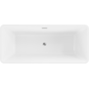 Mexen Tonia cadăa freestanding 170 x 75 cm, alba, evacuare crom - 52171707500-01