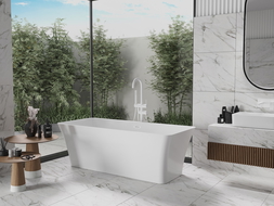 Mexen Tonia cadă de sine stătătoare 170 x 75 cm, albă, preaplin alb - 52171707500-20