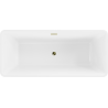 Mexen Tonia cadă freestanding 170 x 75 cm, albă, supratipă cu aur - 52171707500-50