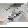 Mexen Tonia cadă independentă 170 x 75 cm, albă, overflow gun gray periat - 52171707500-66