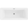 Mexen Tonia cada freestanding 170 x 75 cm, alb, preapă neagră - 52171707500-70