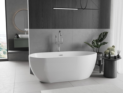Mexen Eos cadă independenta 170 x 75 cm, alb, supapă crom - 52471707500-01