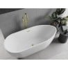 Mexen Eos cadață freestanding 150 x 75 cm, alb, evacuare aurie periată - 52471507500-55