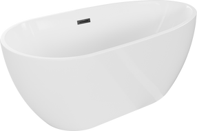 Cadă freestanding Mexen Eos 150 x 75 cm, alb, cișmea neagră - 52471507500-70