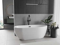 Mexen Eos cada 170 x 75 cm, alb, supapă neagră - 52471707500-70