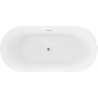 Mexen Roxy cadă freestanding 170 x 80 cm, alb, preaplin crom - 51201708000-01