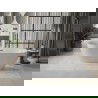 Mexen Roxy cadaș free-standing 170 x 80 cm, alb, evacuare gun metal - 51201708000-95