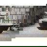Mexen Roxy cadă liberă 170 x 80 cm, alb/negru, evacuare cu cupru periat - 51201708075-65